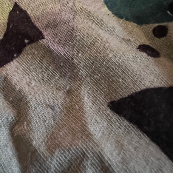 Ana 3/4 Sage, navy, and teal Floral knit top size XL - Picture 4 of 4